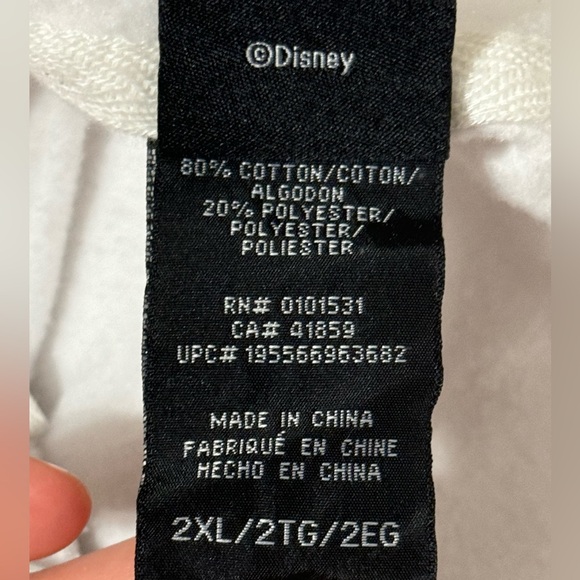 Nightmare Before Christmas Jack Skellington Black & White Hoodie Size 2XL NWT - Picture 11 of 13